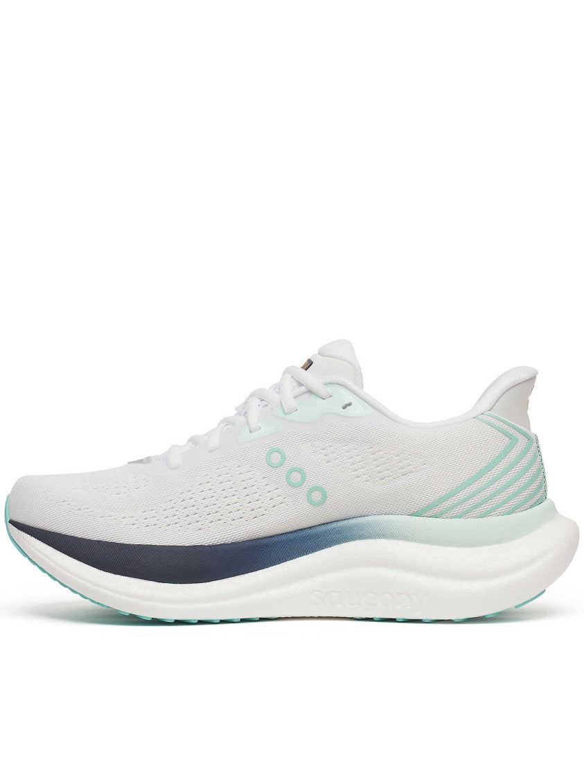 Saucony Dynamic White And Mint Running Sneakers