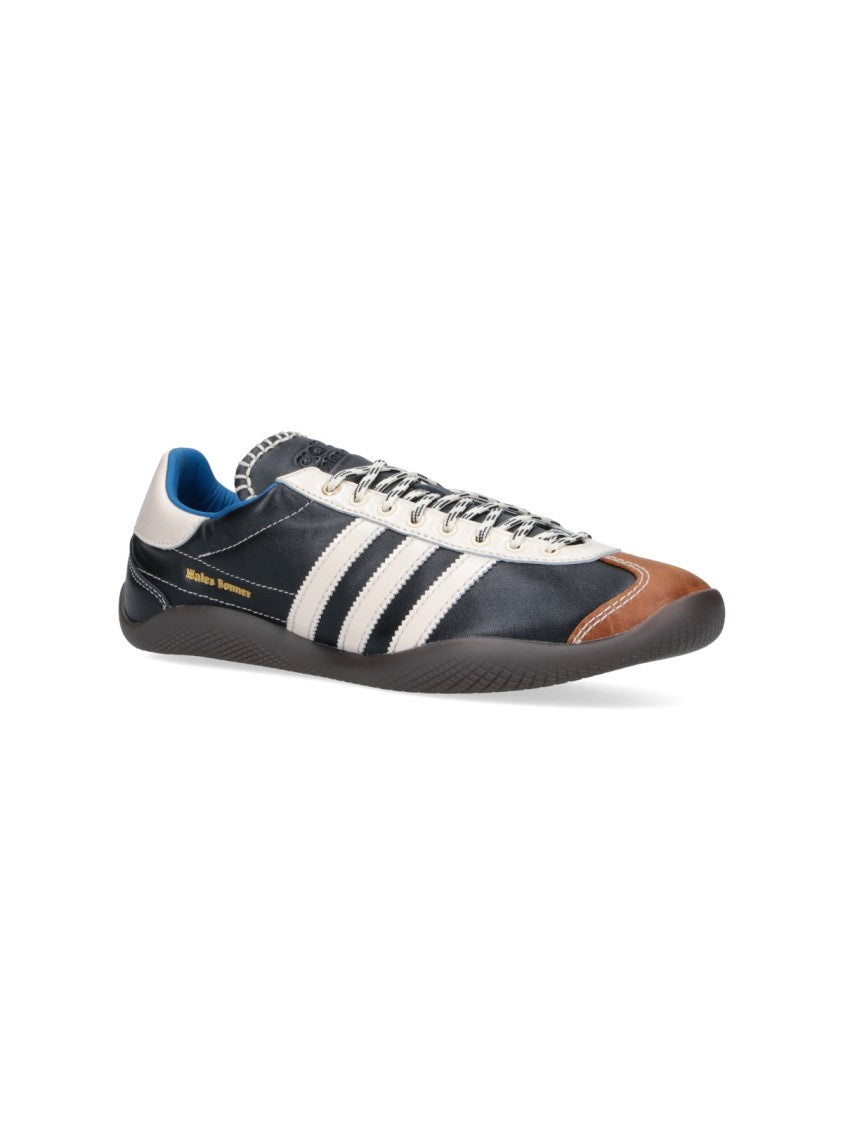Adidas Originals By Wales Bonner Black Sporty Low-Profile Accented Sneakers