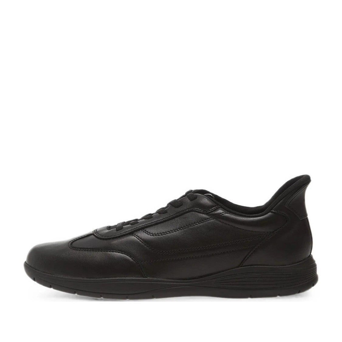 Geox Black Spherica Ec2 Plus Low-Profile Traction Sole Sneakers