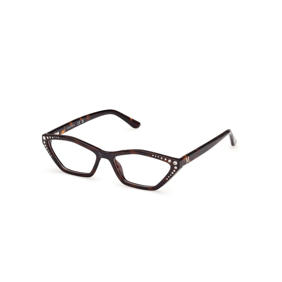 Guess By Marciano Gm50002 54052 Geometric Cat-Eye Sunglasses With Tortoiseshell Finish