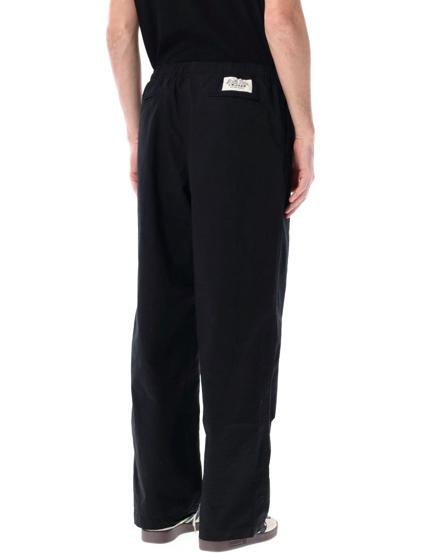 Brain Dead Straight-Leg Black Climber Pants With Adjustable Belt