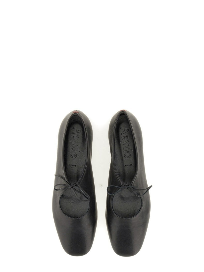 Aeydē Pointed Toe Nappa Leather Flats
