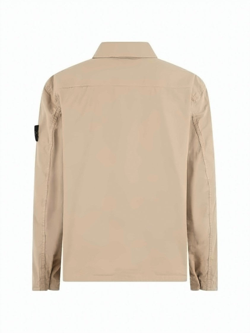 Stone Island Minimalist Front-Zipper Jacket With Flap Pockets