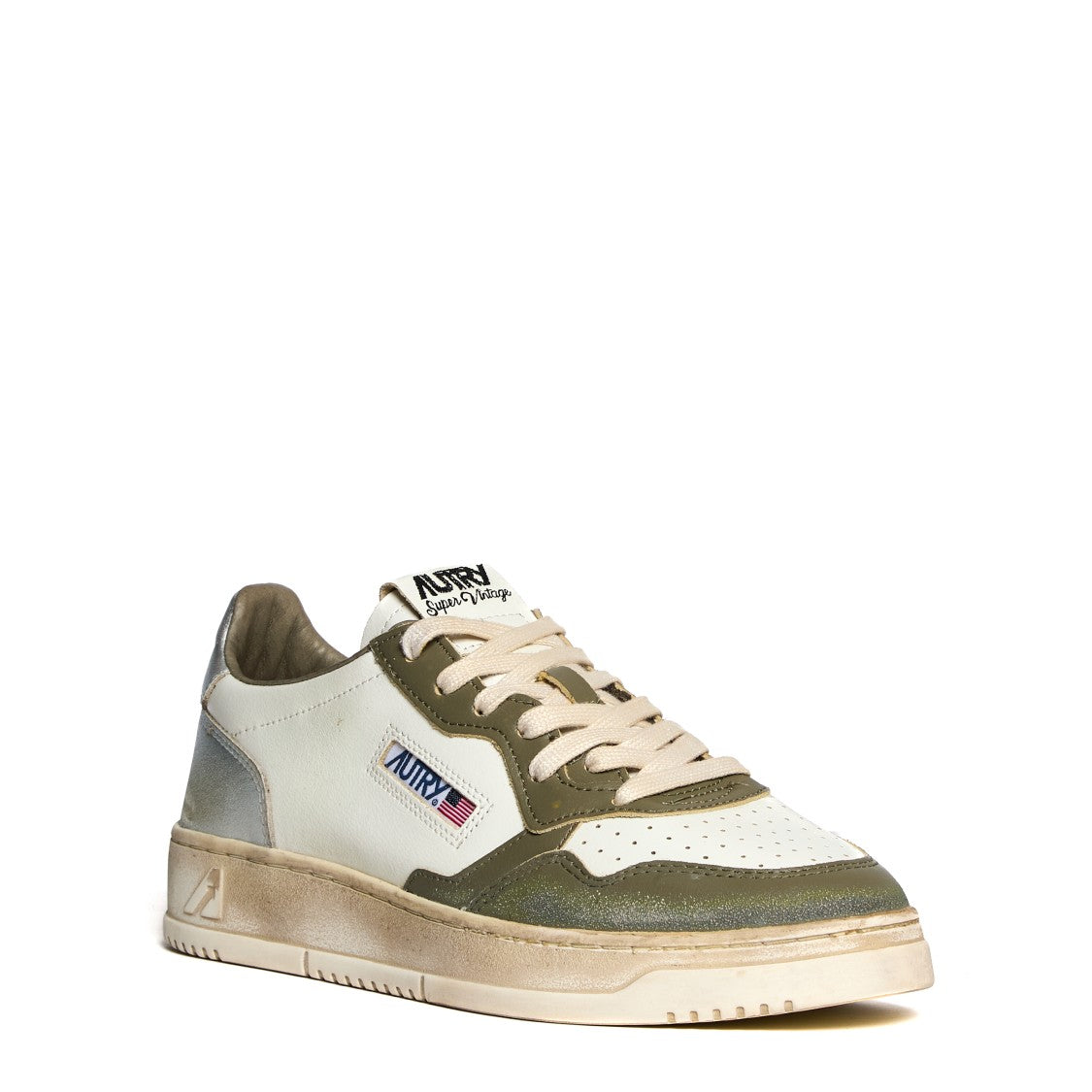 Autry Low-Top Sneakers With Vintage Leather Accents