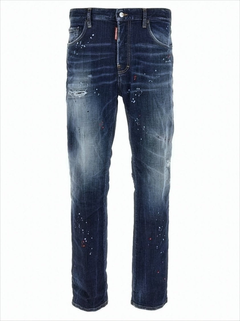 Dsquared2 Distressed Slim Fit Denim Pants