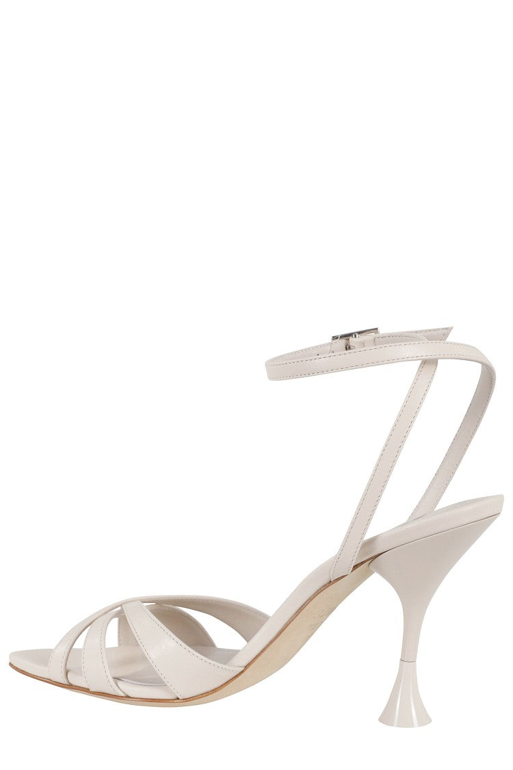 3Juin Noeli Pointed Toe Sandals With Crisscross Straps