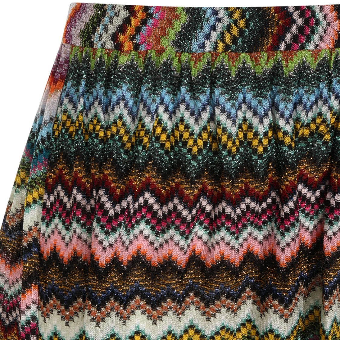 Missoni Zigzag Patterned Shorts With Elastic Waistband
