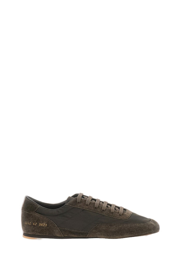 Common Projects Brown Minimal Runner Nylon Suede Sneakers