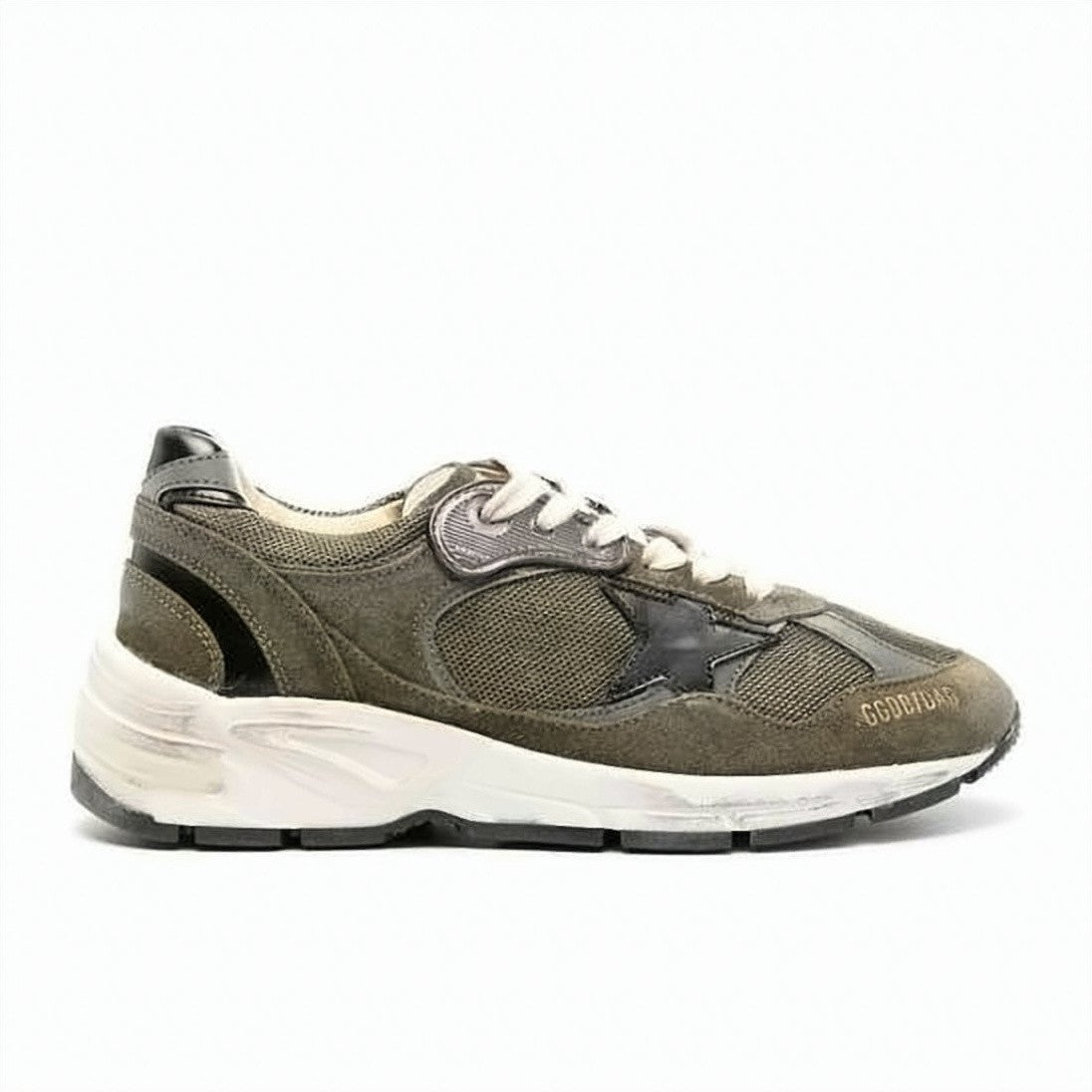 Golden Goose Mixed-Material Sneakers With Distinctive Star Emblem