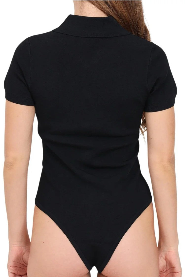 Versace Jeans Couture Viscose Polyamide Bodysuit - Black