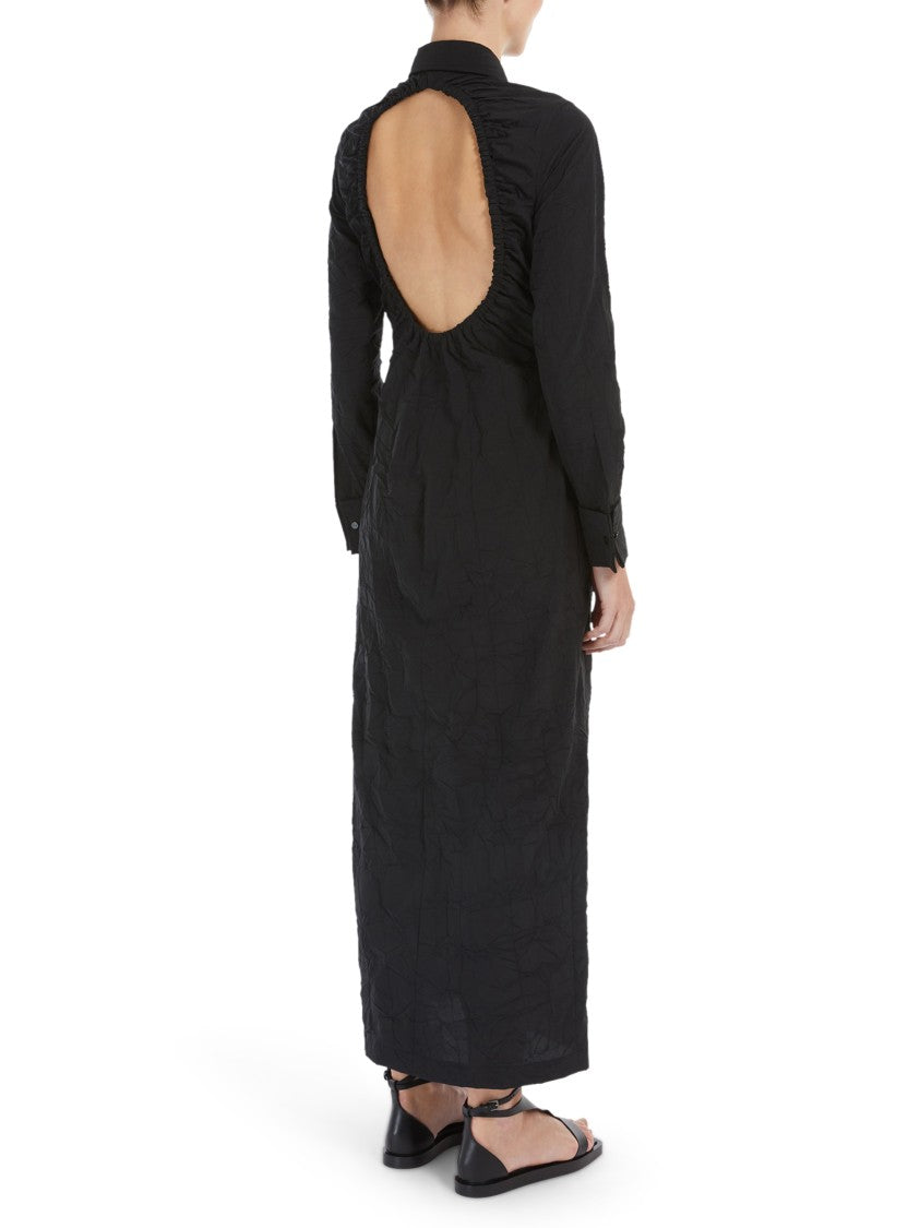 Max Mara Maxi Dress With Unique Cut-Out