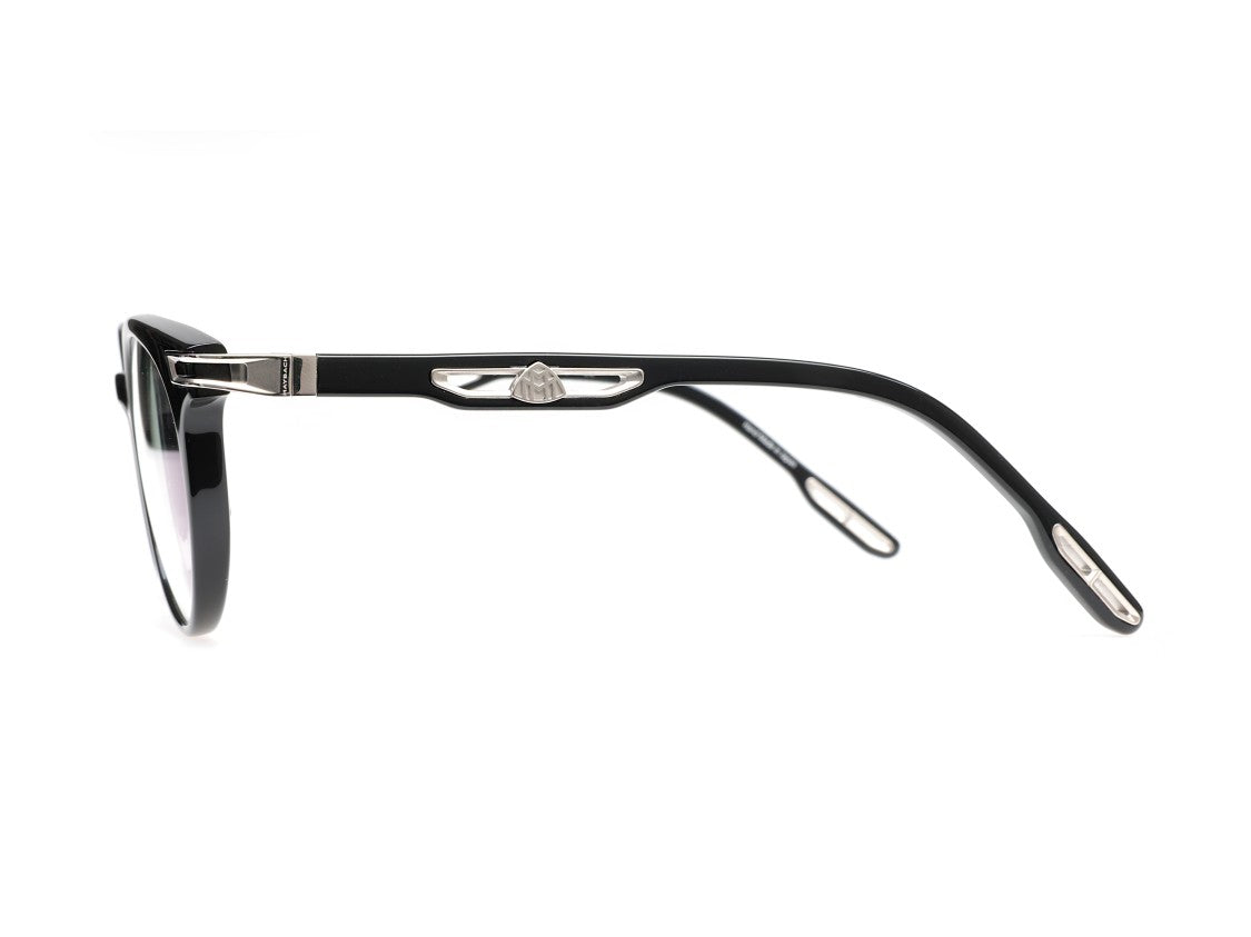 Maybach Silver The Serenity Ii Glossy Round Eyeglasses