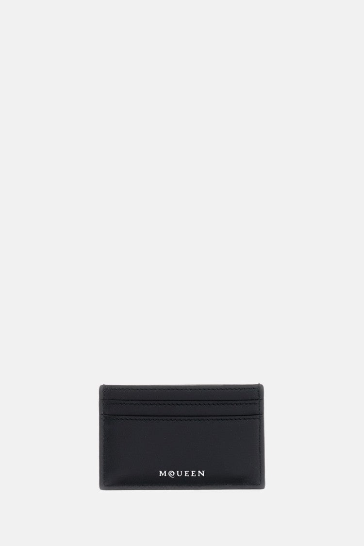 Alexander Mcqueen Leather Card Case With Skull Details