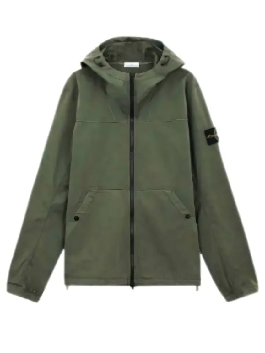 Stone Island Hooded Front Zip Casual Jacket
