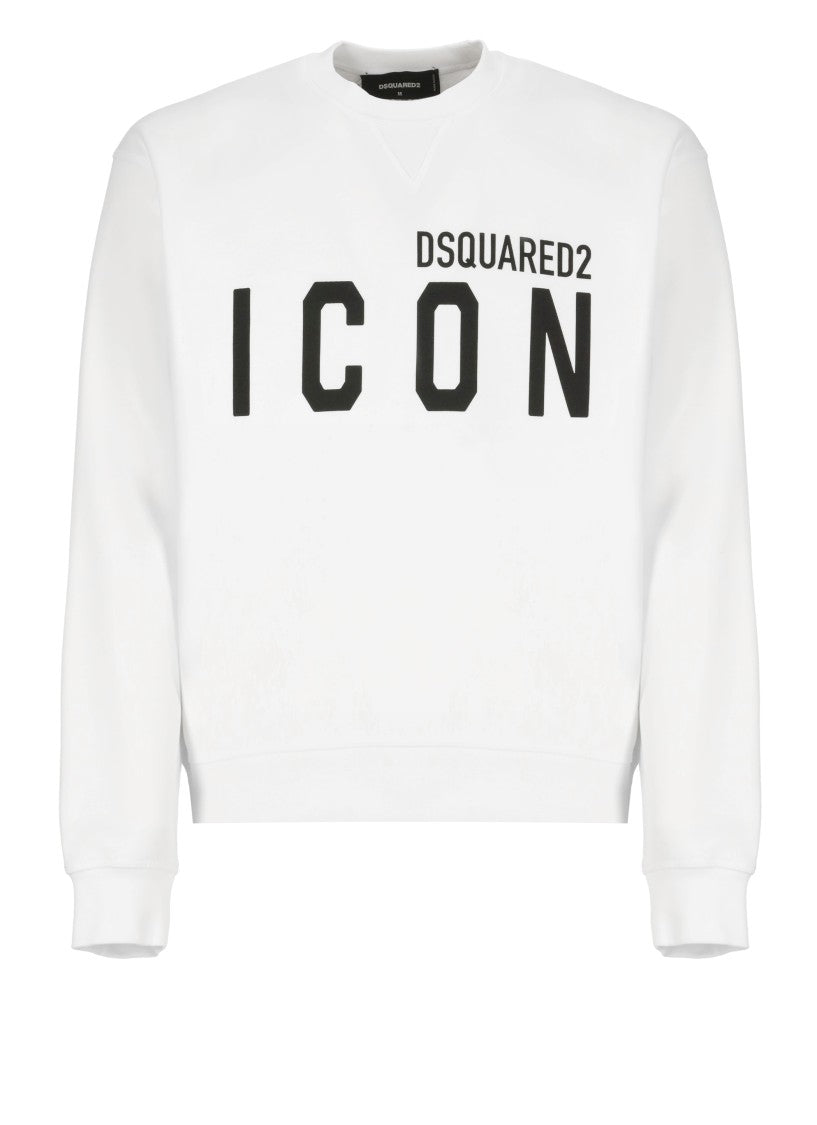 Dsquared2 White Cotton Sweater