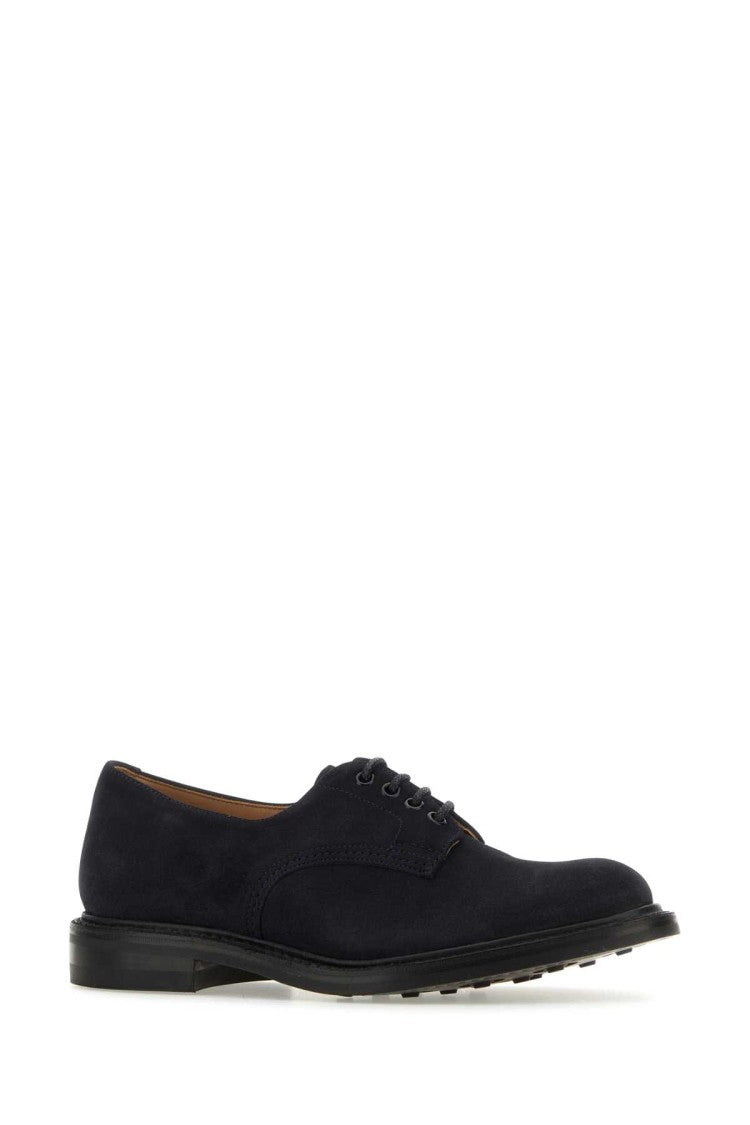 Tricker's Midnight Blue Suede Daniel Lace-Up Shoes