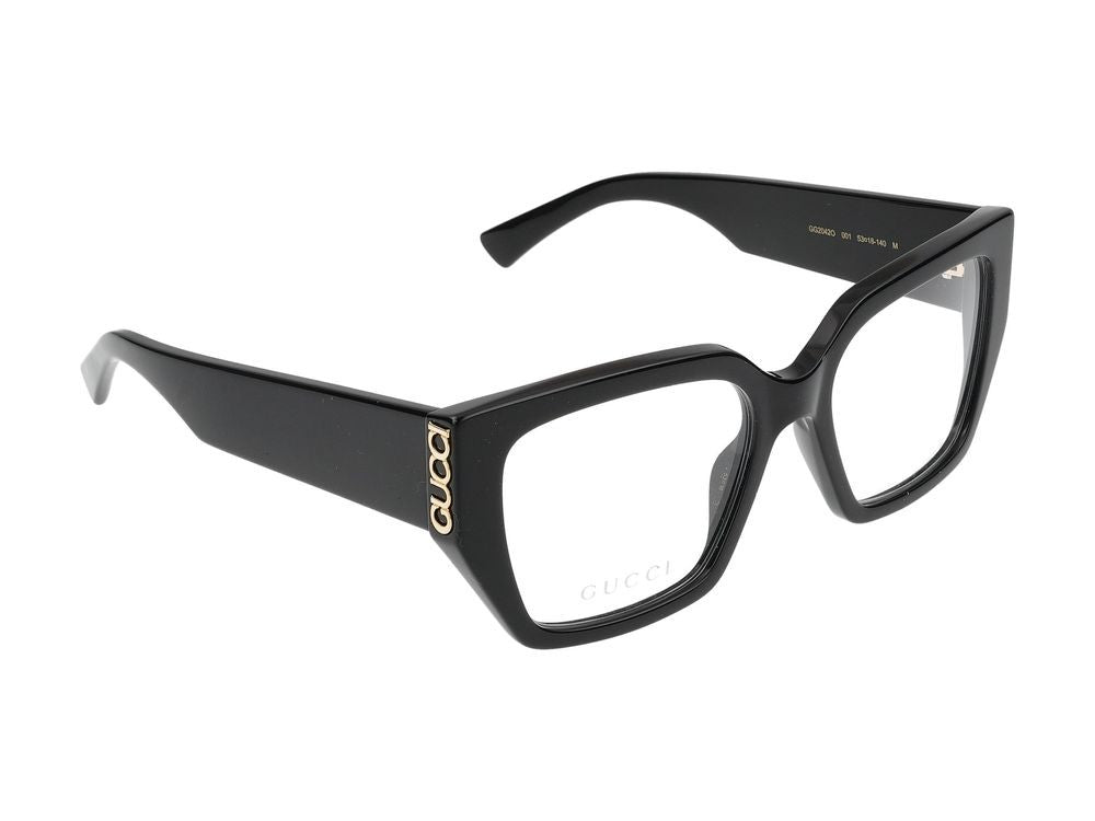 Gucci Eyeglasses Gg2042o 001 Black Black Transpare 53/18/140