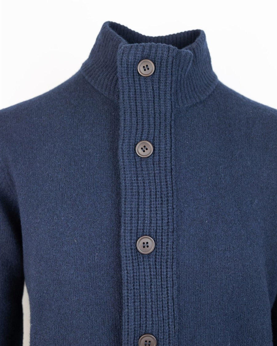 Barbour Essential Patch Zip Sweater – Blue