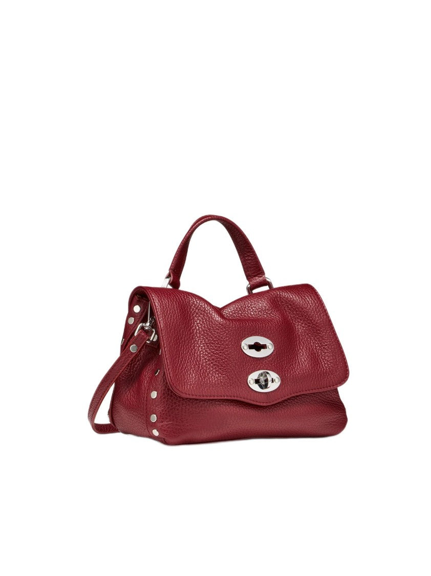 Zanellato Postina® Baby Bag In Hammered Red Opera Leather