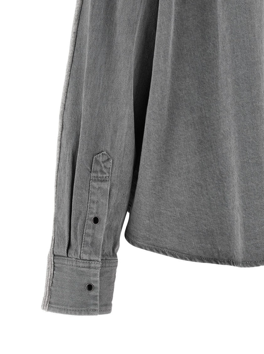 Sacai Asymmetrical Hem Cardigan With Shirt-Style Back