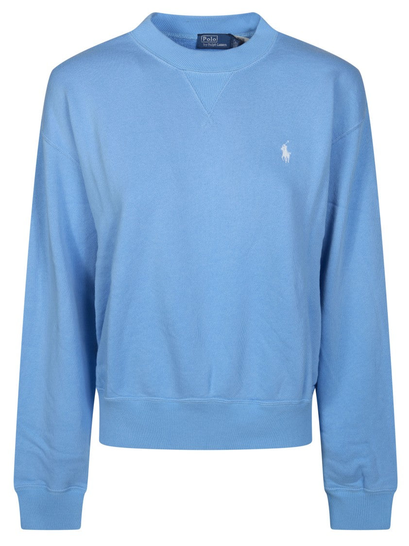 Polo Ralph Lauren Cropped Soft Fabric Crewneck Sweatshirt
