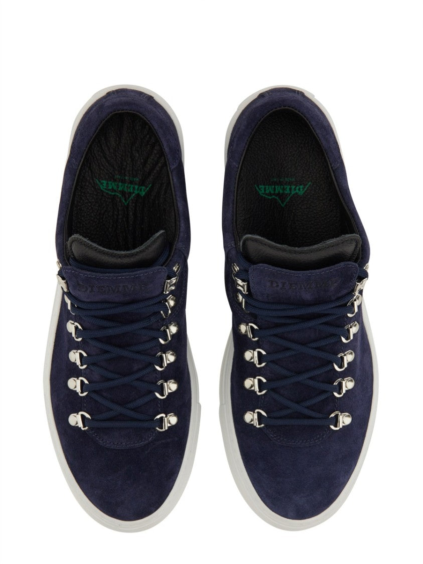 Diemme Navy Marostica Suede Metal Eyelets Sneakers