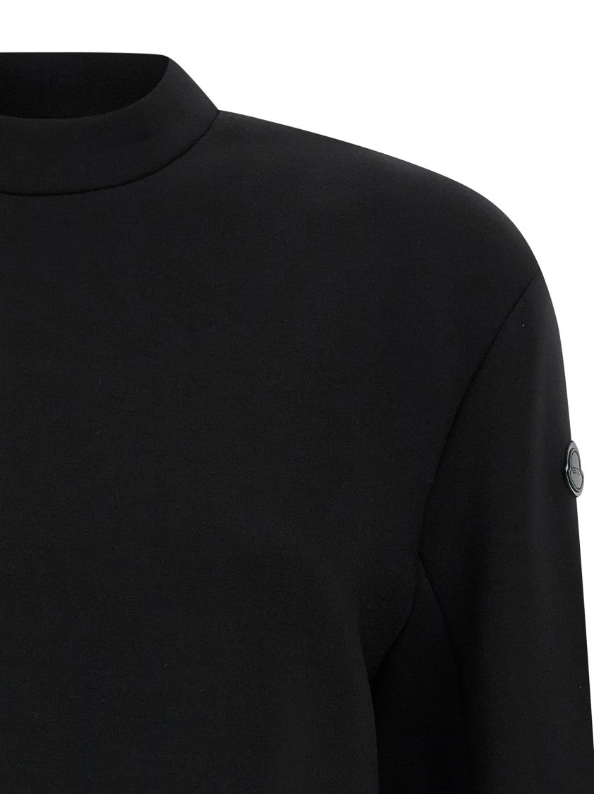 Moncler Genius Scuba-Effect Cropped Sweatshirt With High Neck