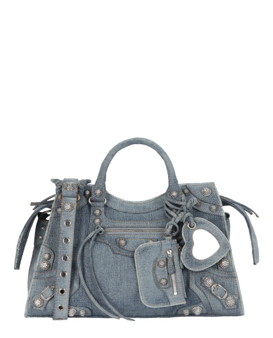 Balenciaga Neo Cagole City Bag In Denim