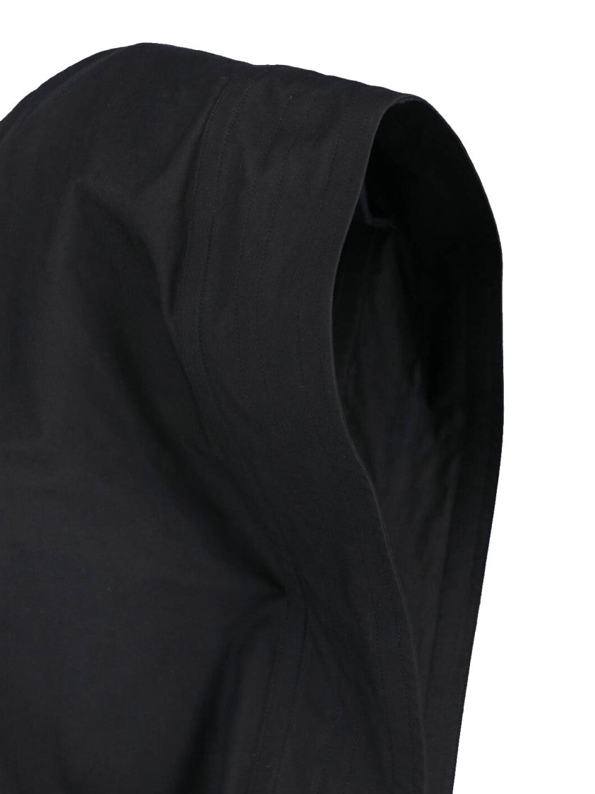 Stella Mccartney Black Asymmetrical One-Shoulder Cotton Dress