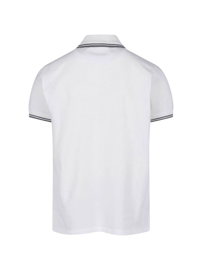 Vivienne Westwood Short-Sleeve Polo Shirt With Grey Double Stripes
