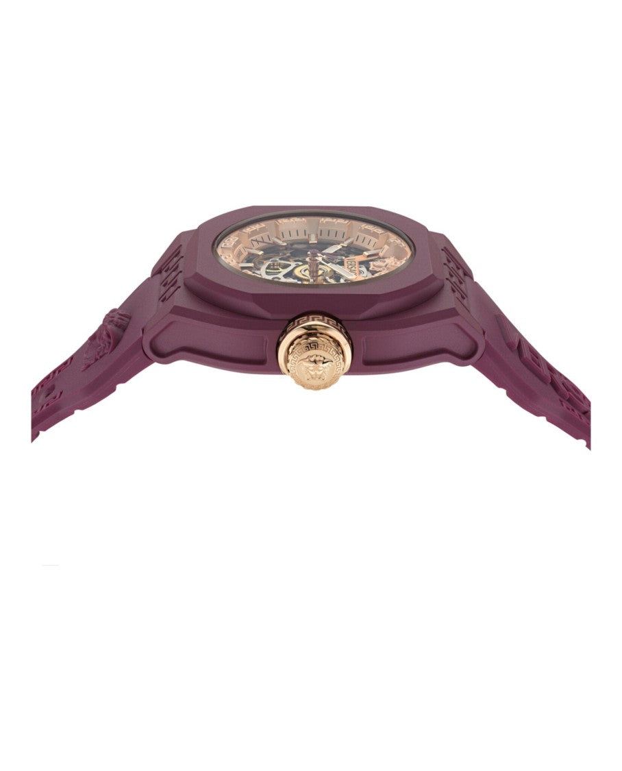Versace V-Legend Skeleton Automatic Watch With Eco Ceramic Case