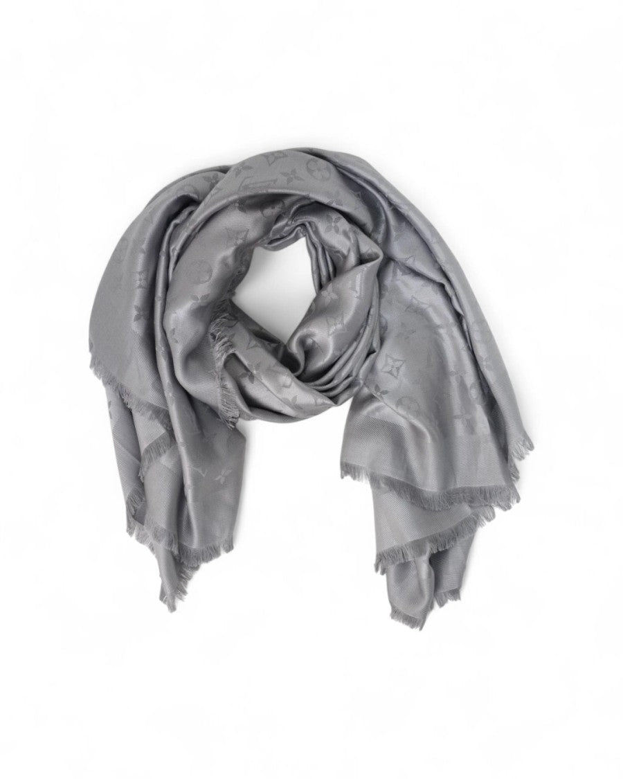 Louis Vuitton Gray Monogram Shawl