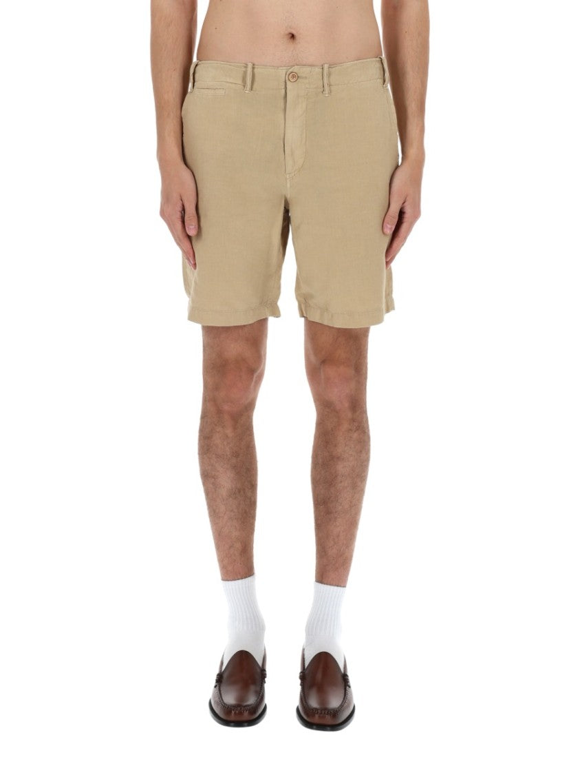 Polo Ralph Lauren Linen-Cotton Straight Cut Mid-Thigh Shorts