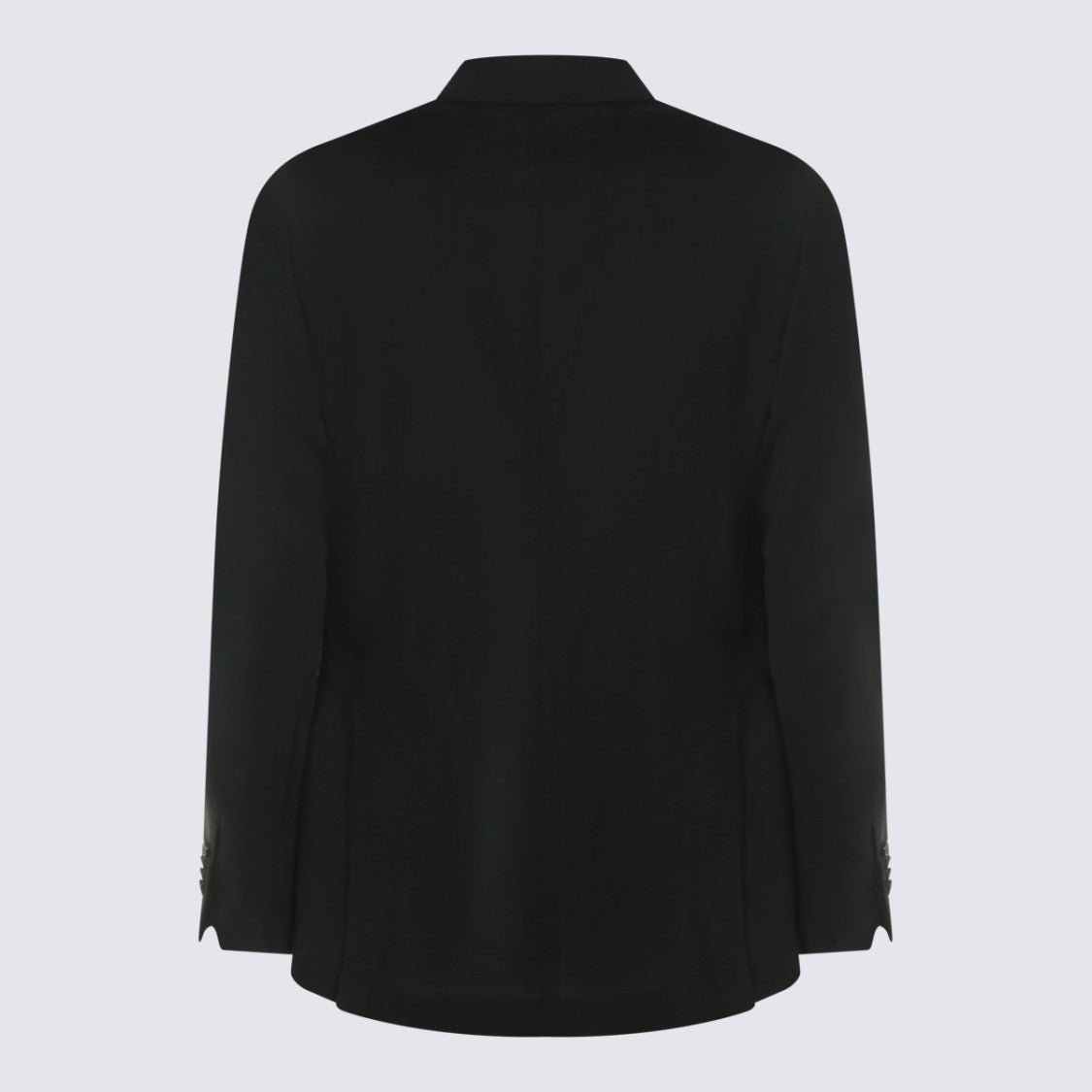 Lardini Double-Breasted Black Blazer With Structured Silhouette