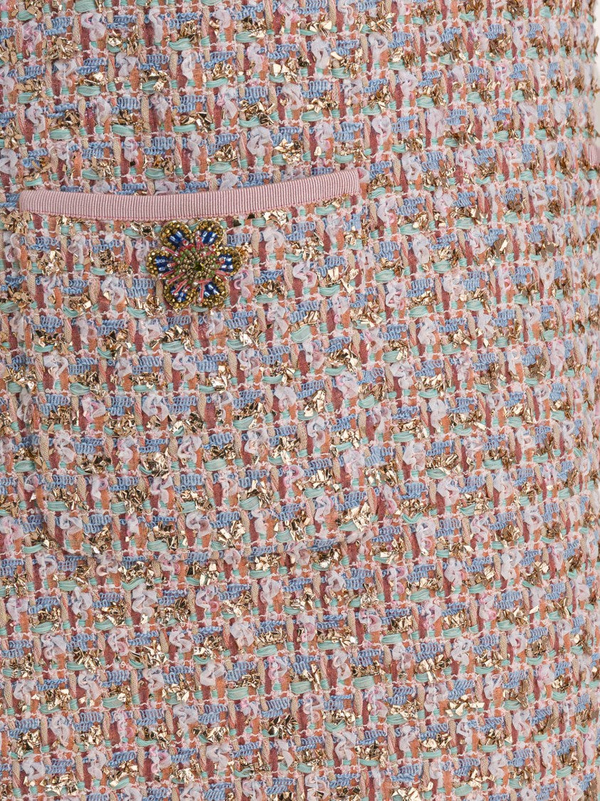 Valentino Textured Tweed Mini Dress