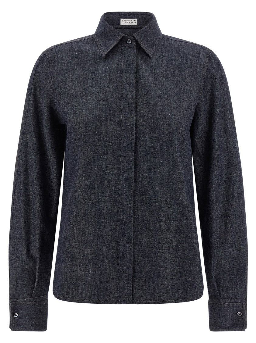 Brunello Cucinelli Monile Denim Shirt
