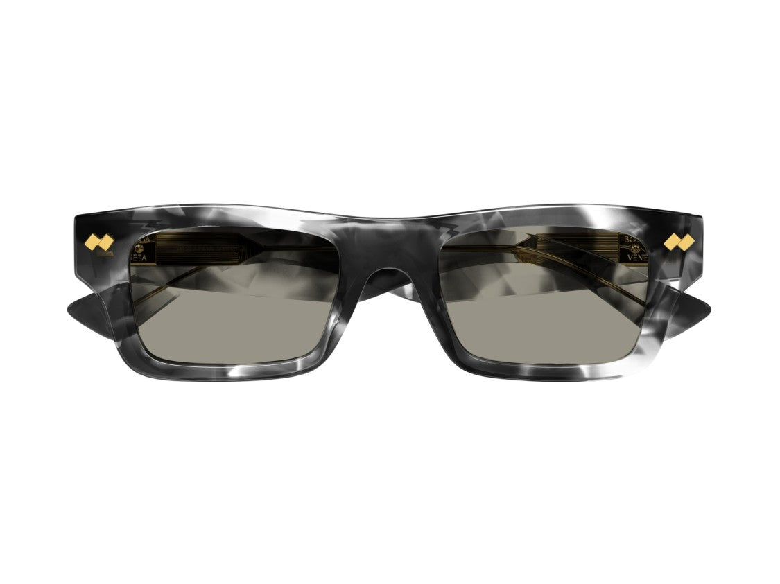 Bottega Veneta Bv1351s Bold Oversized Marbled Square Sunglasses