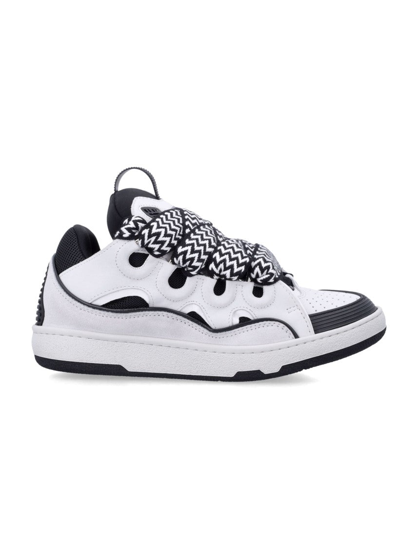 Lanvin Low-Top Sneakers With Oversized Black And White Laces