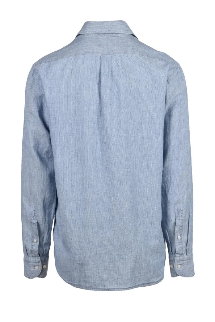 Ghirardelli Denim Linen Cotton Men's Linen Cotton Shirt