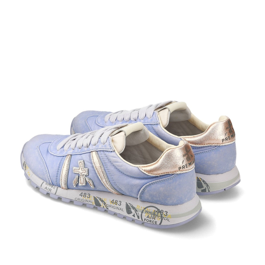 Premiata Lucy Sneakers In Lilac Suede And Technical Fabric