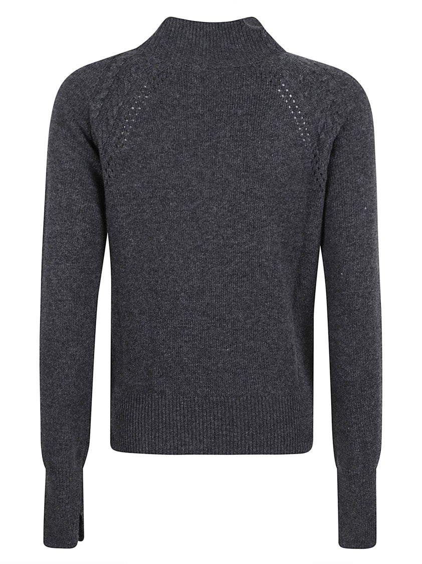 Ermanno Scervino Dark Grey Cable Knit Sweater