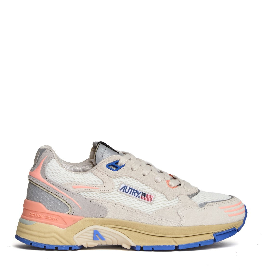 Autry Leather Mesh Suede Running Sneakers