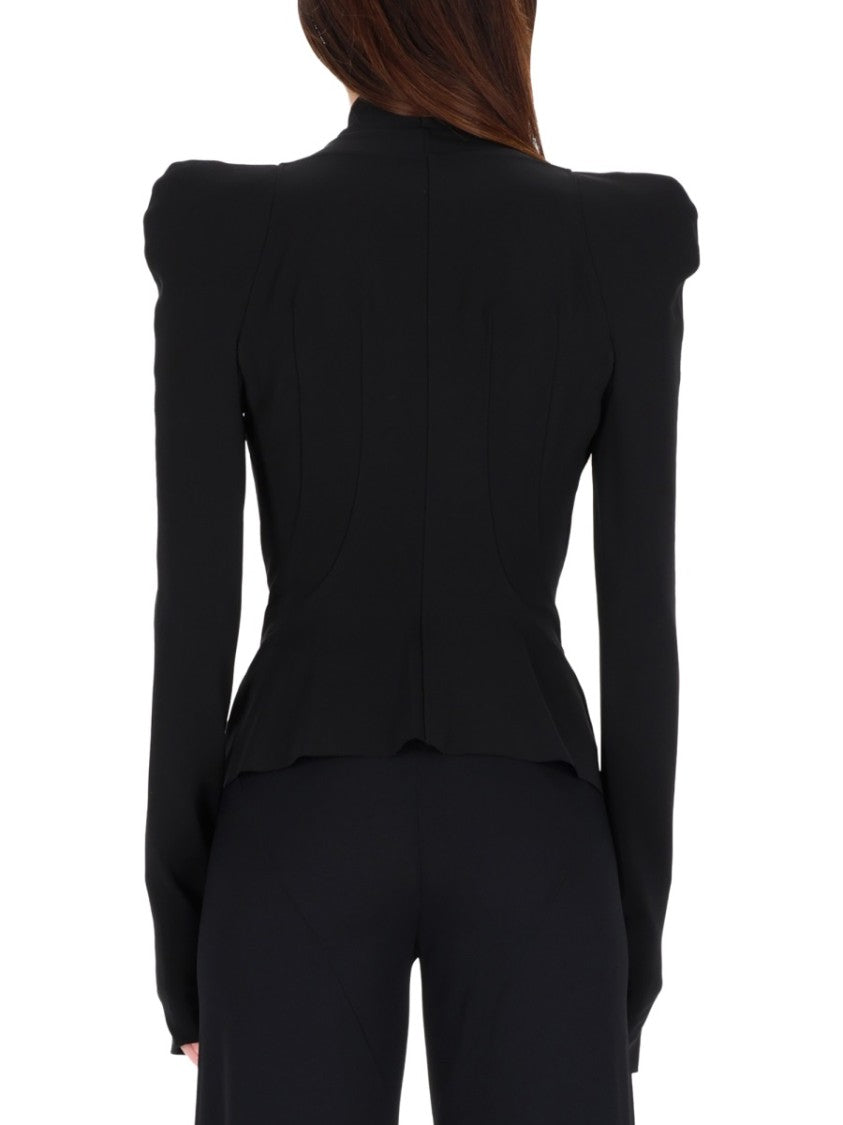 Rick Owens X Lilies Structured Black Jacket