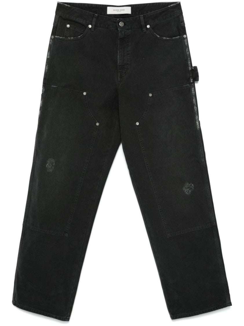 Golden Goose Relaxed-Fit Black Jeans
