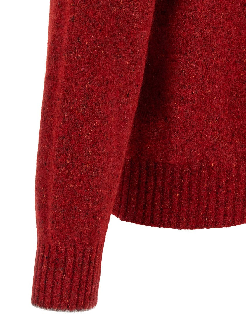 Brunello Cucinelli High Neck Alpaca-Silk Blend Sweater