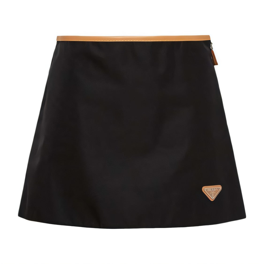 Prada Black Midi Skirt With Flared Silhouette
