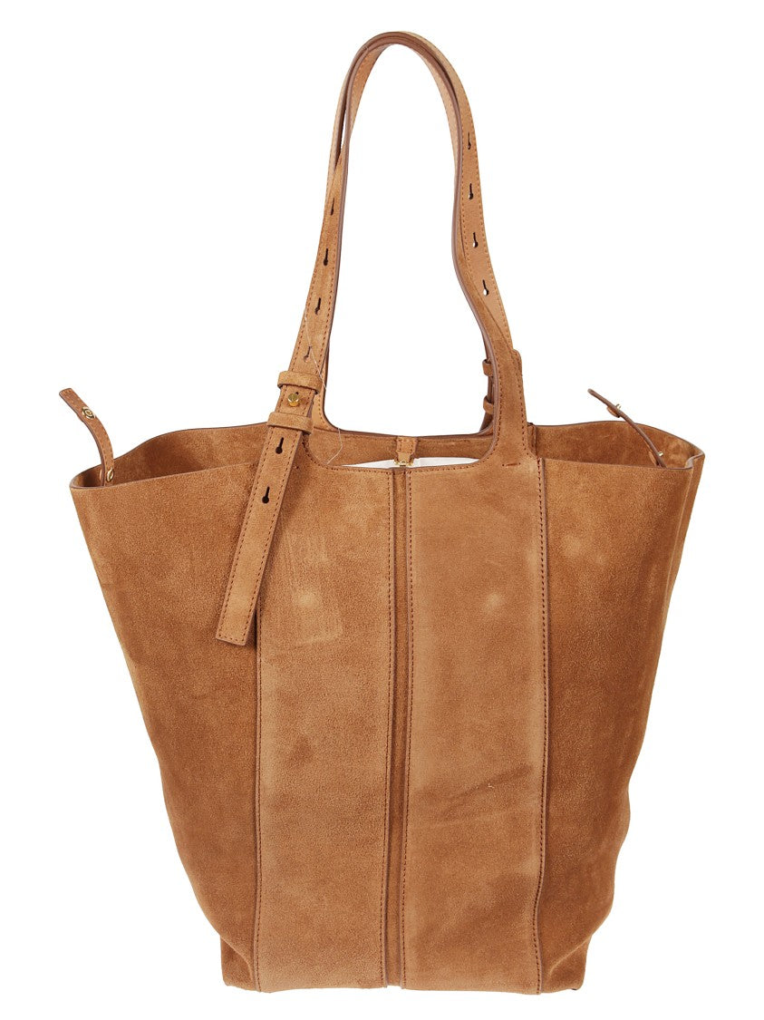 Golden Goose Fringed Palmellato Leather And Suede Tote