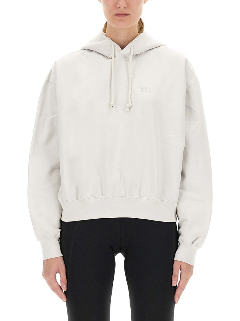 Y-3 Relaxed Fit Hooded Sweatshirt With Subtle Logo Detail