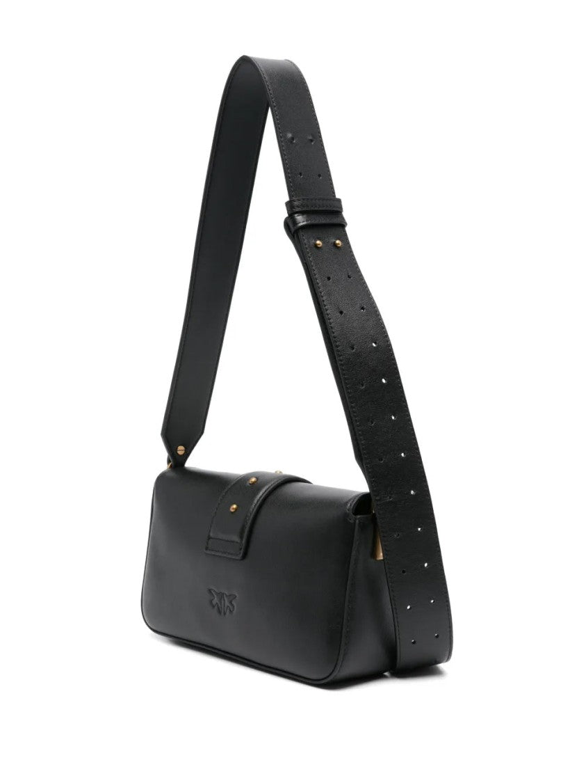 Pinko Love One Mini Shoulder Bag With Gold-Tone Bird Closure