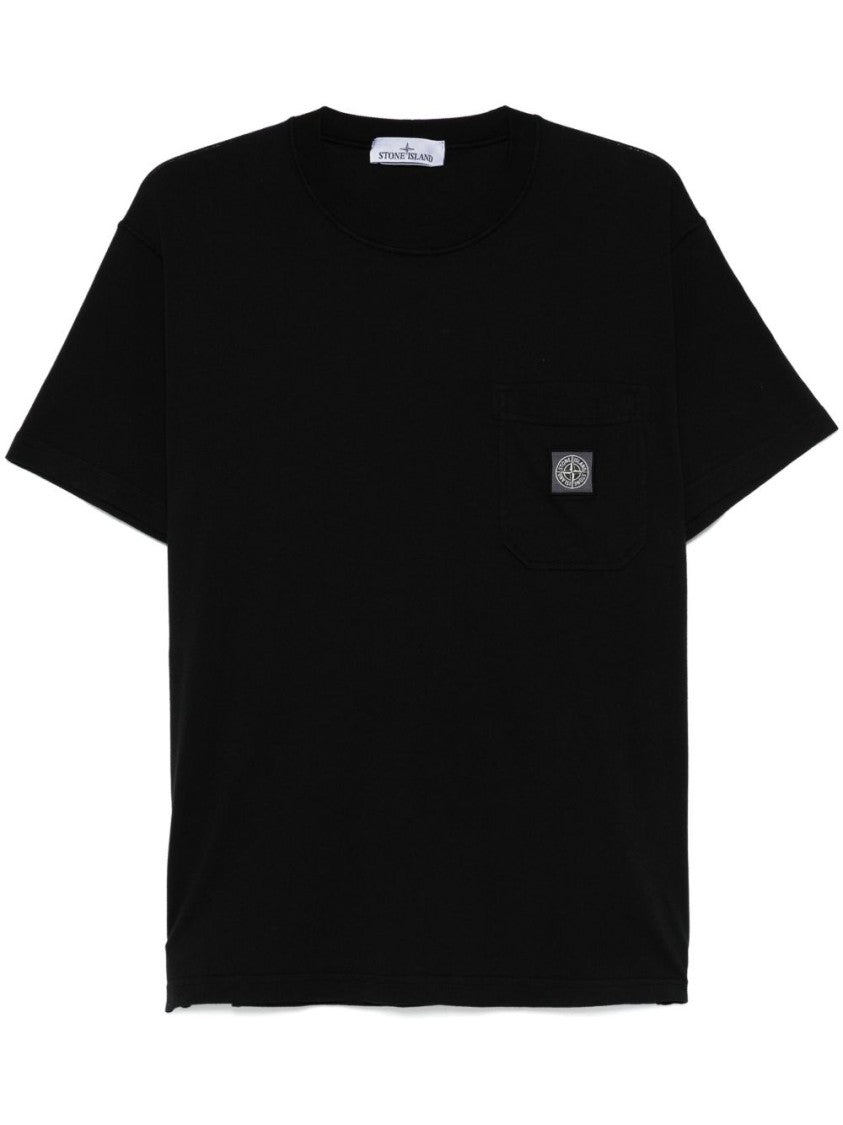 Stone Island Organic Cotton Jersey T-Shirt With Logo Patch